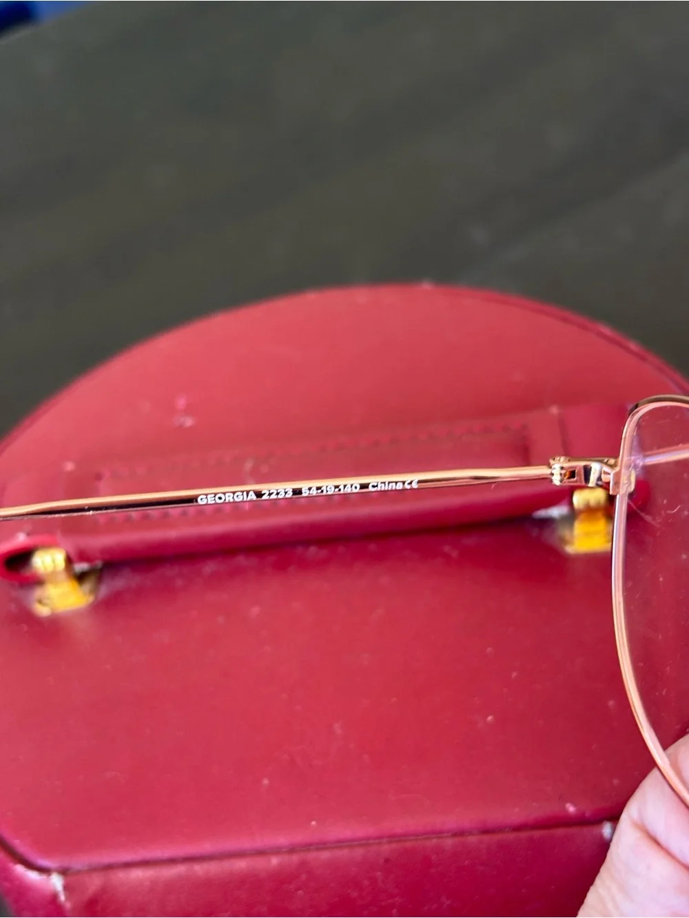 Warby Parker Georgia Rose Gold Eyeglass Frames